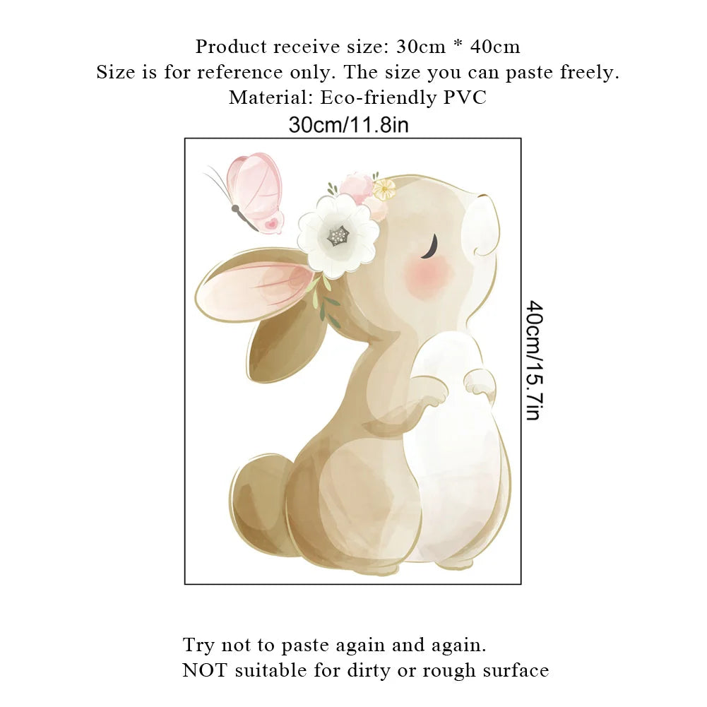 Rabbit Butterfly Wall Sticker