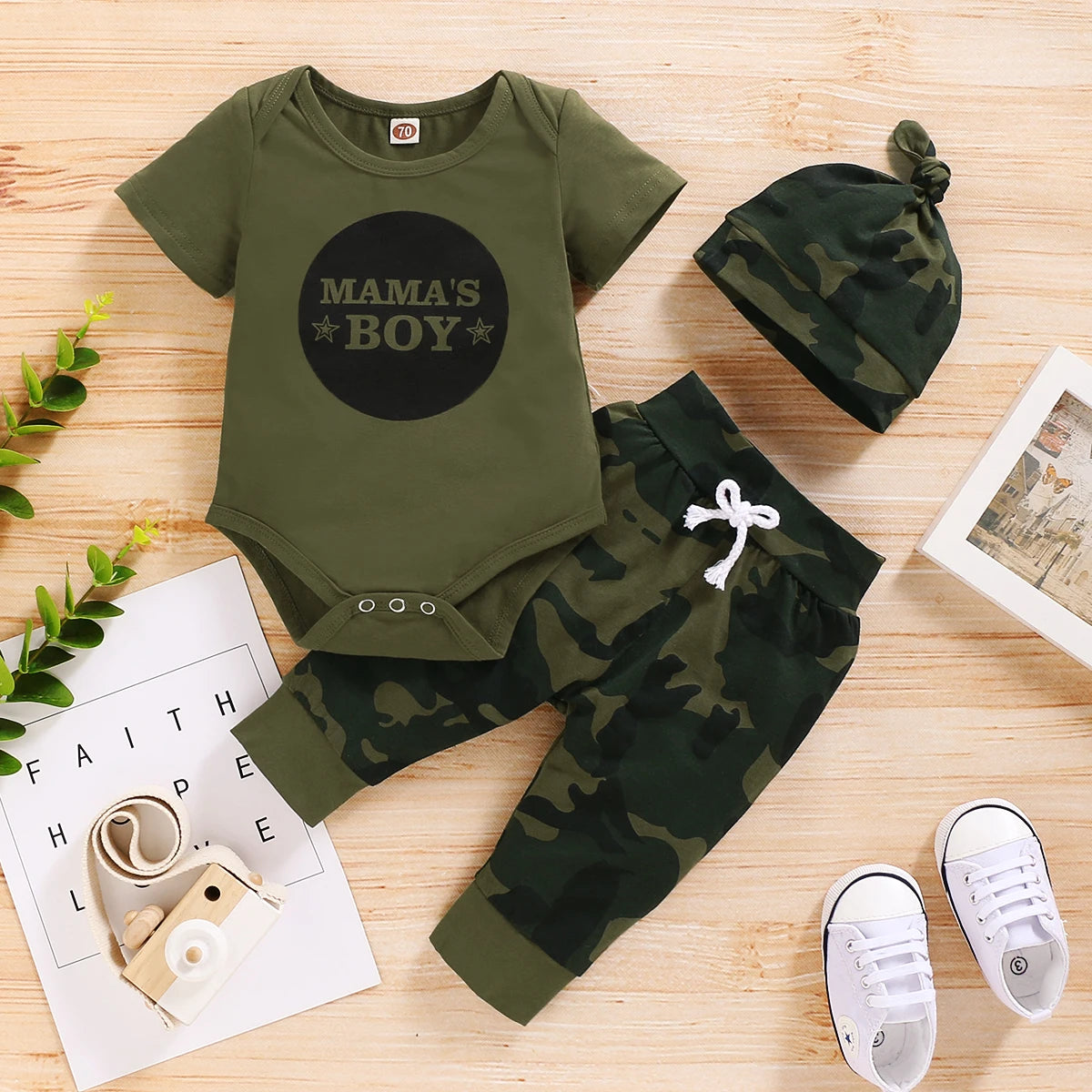 Baby Boy 3-Piece Outfit Set (0-18M)