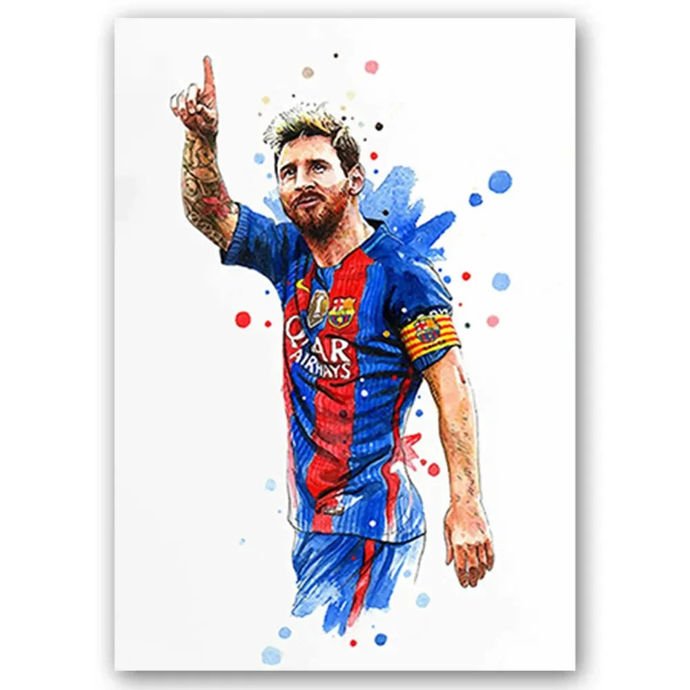 Soccer Star Canvas Art #2