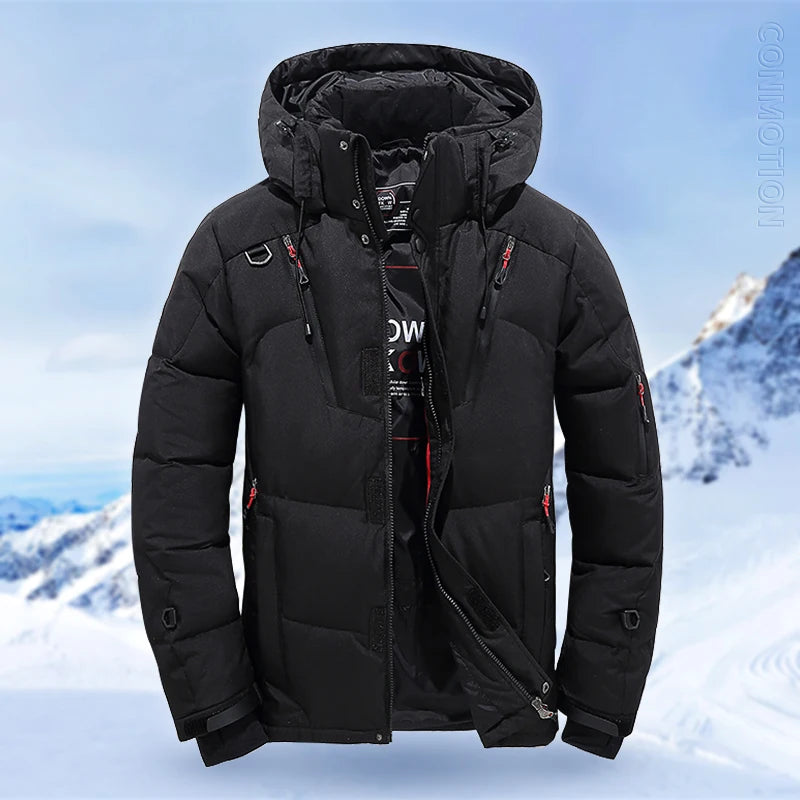 Winter Hooded Down Jacket for Men