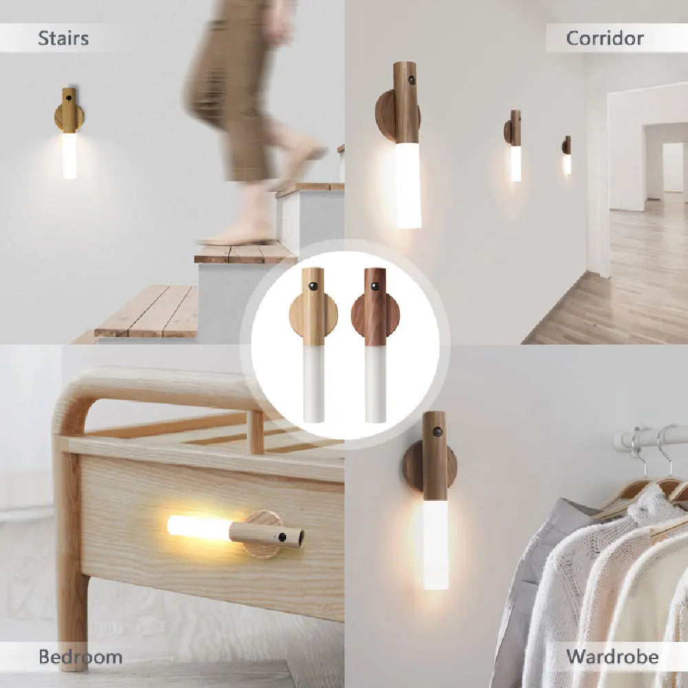 LED Wood Night Light