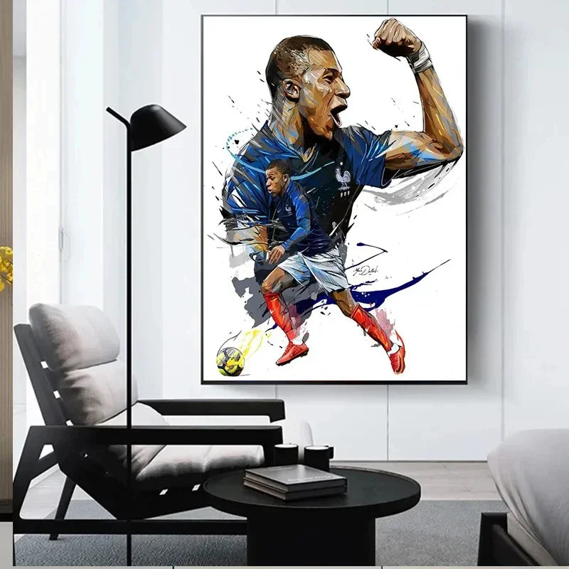 Soccer Star Canvas Art #2