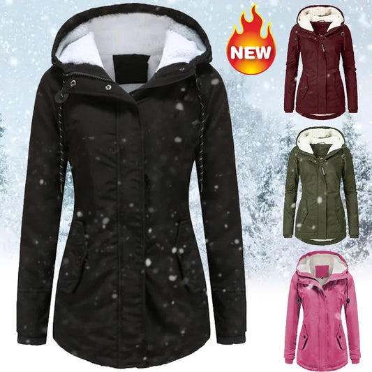 Women's Thickened Hooded Winter Coat