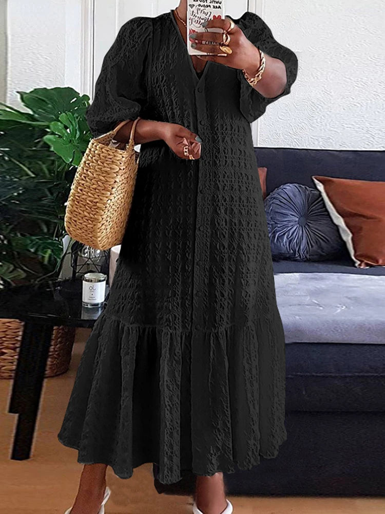 Plus Size Women’s Shirt Dress