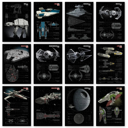 Star Wars Spaceship Canvas Art