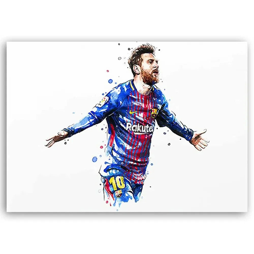 Soccer Star Canvas Art #2