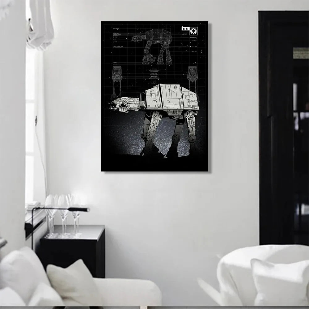 Star Wars Spaceship Canvas Art