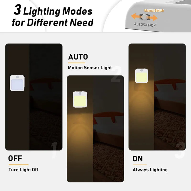 Night Light with Motion Sensor and LED Light