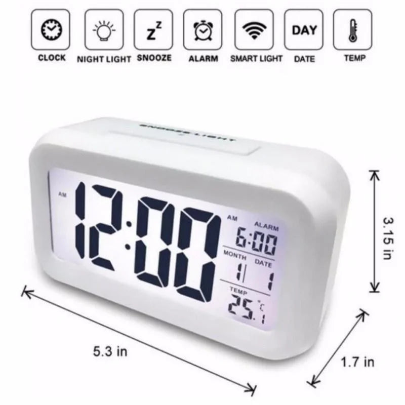 Digital LCD Alarm Clock