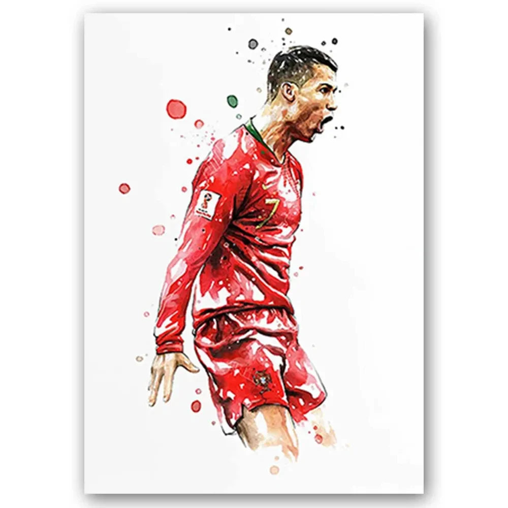 Soccer Star Canvas Art #2