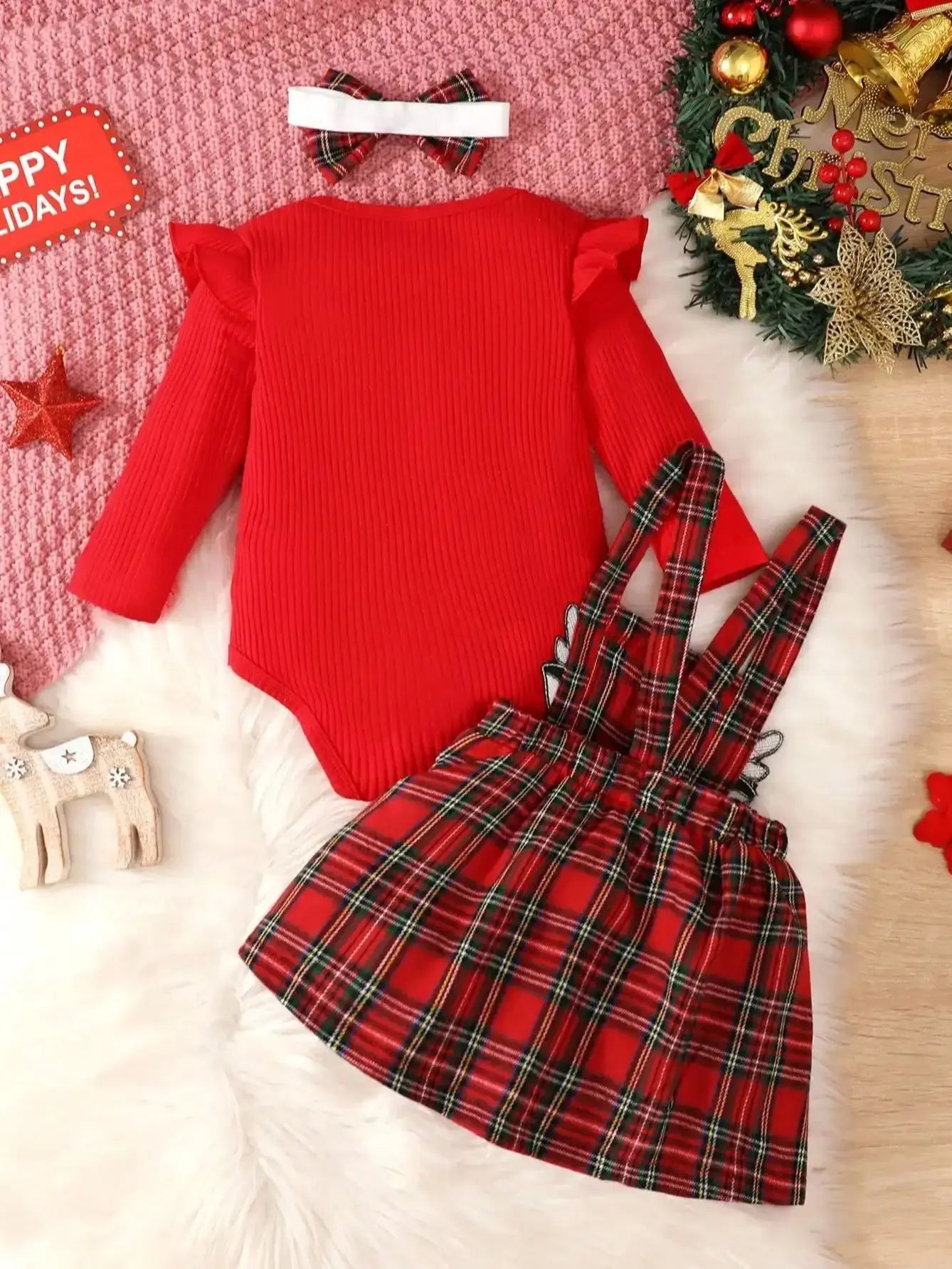 Baby Girls Christmas Outfit Set