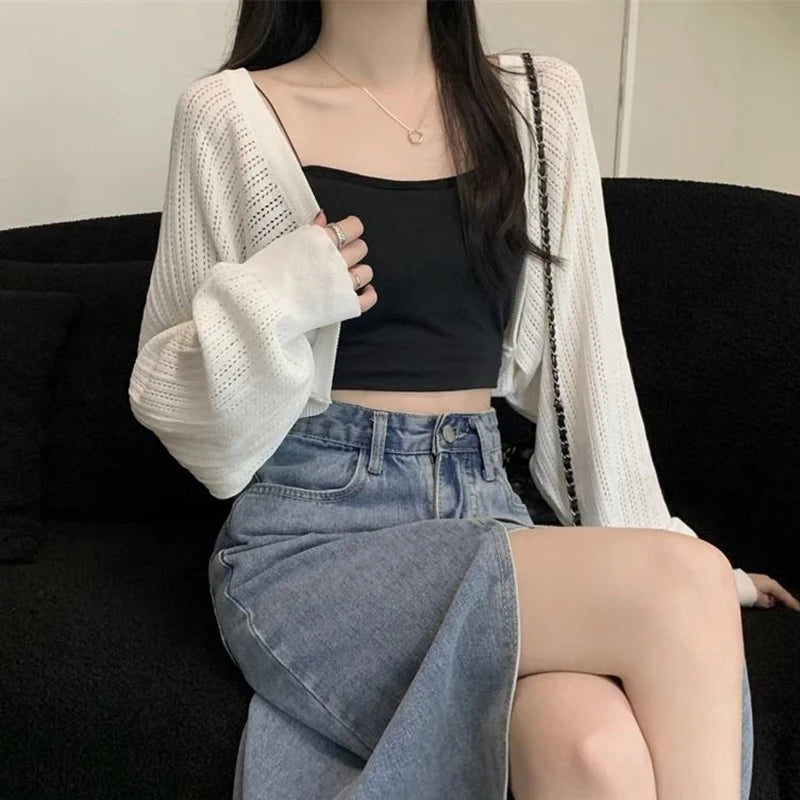 Crop Knit Cardigan