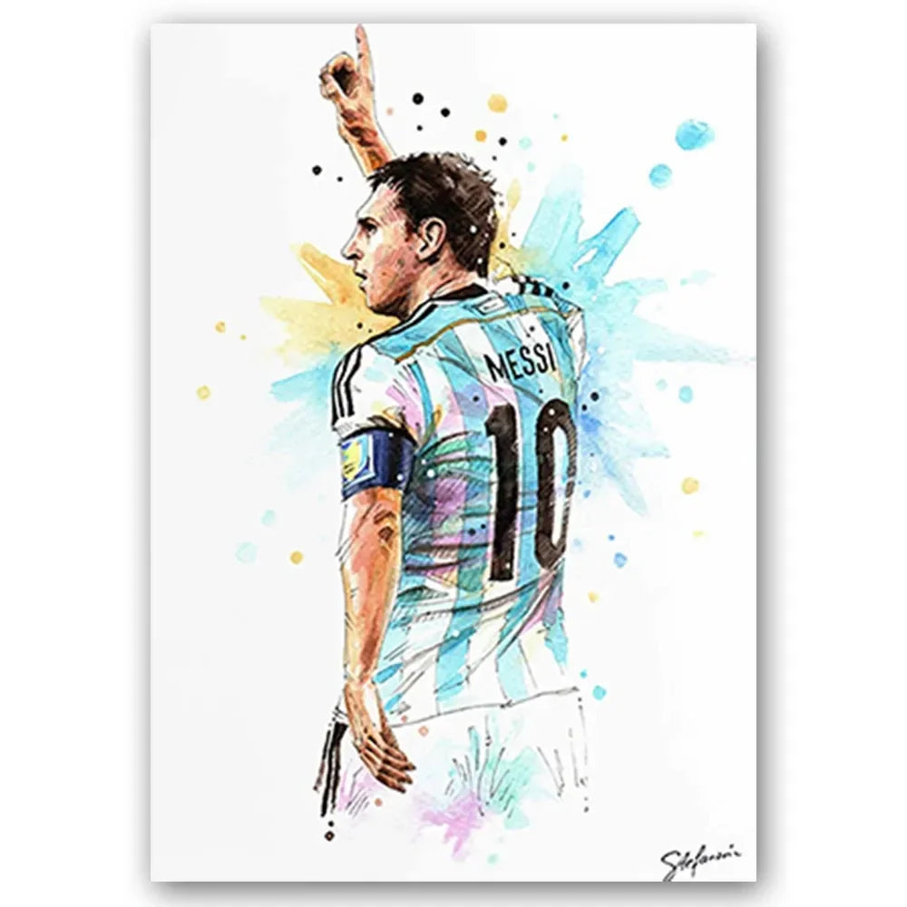 Soccer Star Canvas Art #2