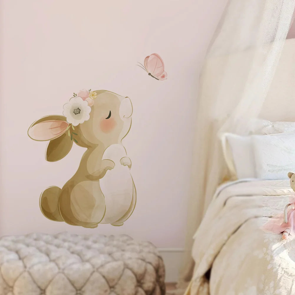 Rabbit Butterfly Wall Sticker