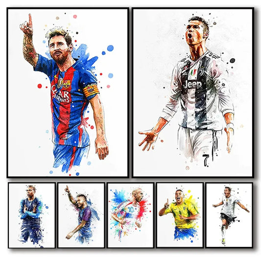 Soccer Star Canvas Art #3