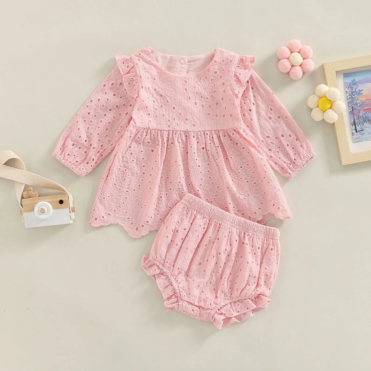 Toddler Baby Girls Clothes Set (0-24M)