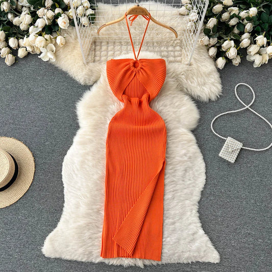 Chic Fashion Sexy Knitted Bodycon Summer Dress